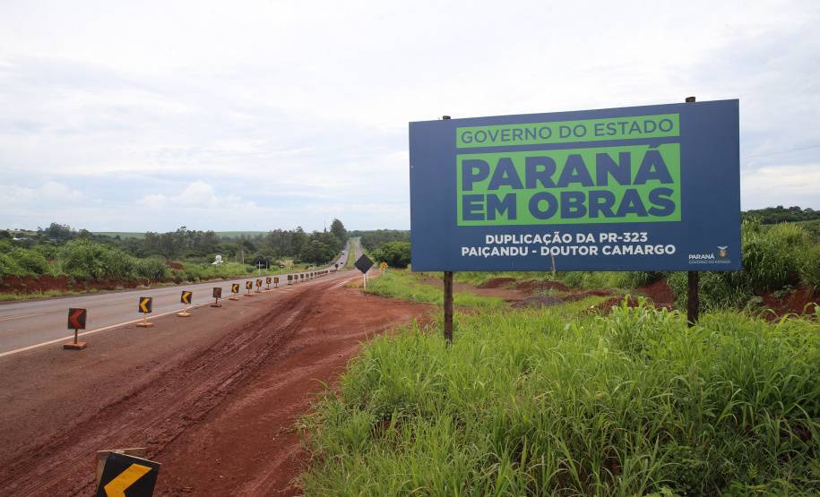 Entrega da primeira parte da duplicação da PR-323 entre Doutor Camargo e Paiçandu, na região Noroeste. O investimento por parte do Governo do Estado em toda a obra é de R$ 78,7 milhões. 11/02/2021 - Foto: Geraldo Bubniak/AEN