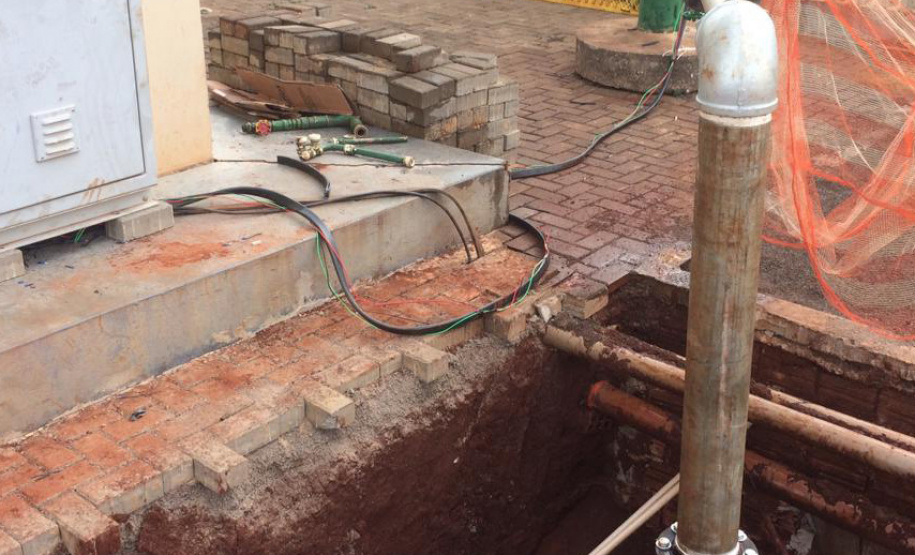 A Sanepar interligou, na semana passada, um novo poço ao sistema de abastecimento de água em Palotina, que suspende em definitivo, a partir de hoje (15), o rodízio na cidade.  -  Fato: Divulgação Sanepar