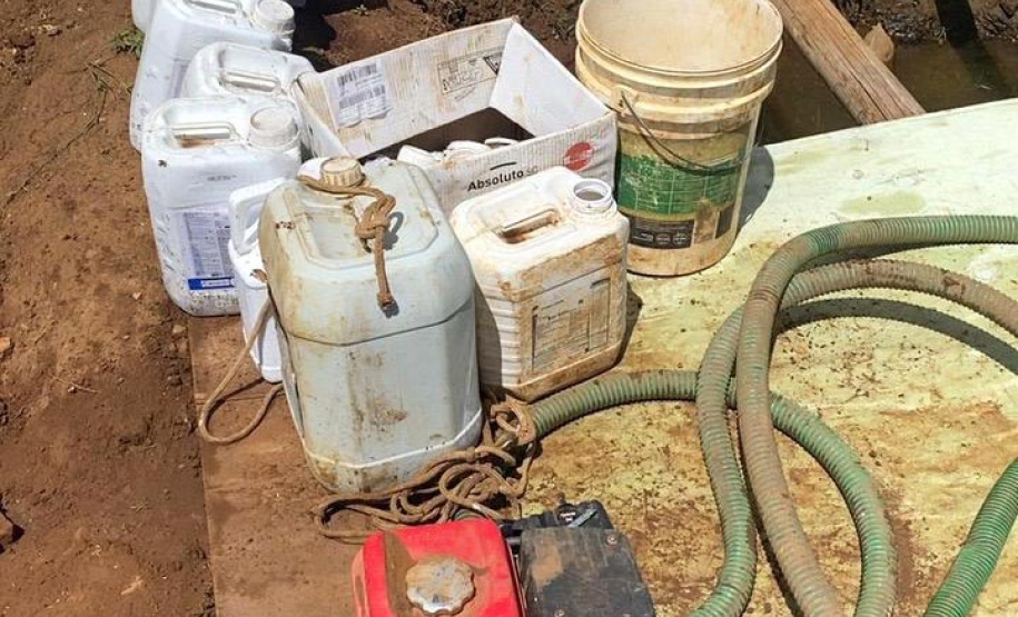 Fiscais do Escritório Regional de União da Vitória do Instituto Água e Terra (IAT) encontraram, nesta sexta-feira (19), diversas irregularidades ambientais em uma propriedade rural de General Carneiro, no extremo Sul do Paraná.  General Carneiro, 19/02/2021  -  Foto: Divulgação SEDEST/IAT