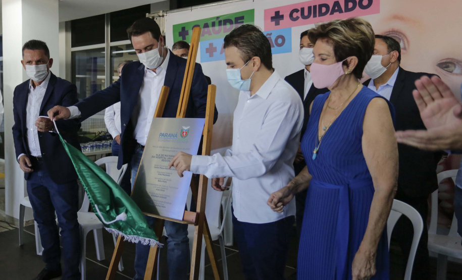 O governador Carlos Massa Ratinho participou nesta segunda-feira (22) da cerimônia de entrega da ampliação de nova ala do Hospital Universitário de Ponta Grossa. - Ponta Grossa, 22/02/20221  -  Foto: Jonathan Campos/AEN