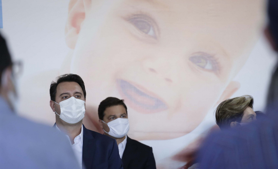 O governador Carlos Massa Ratinho participou nesta segunda-feira (22) da cerimônia de entrega da ampliação de nova ala do Hospital Universitário de Ponta Grossa. - Ponta Grossa, 22/02/20221  -  Foto: Jonathan Campos/AEN