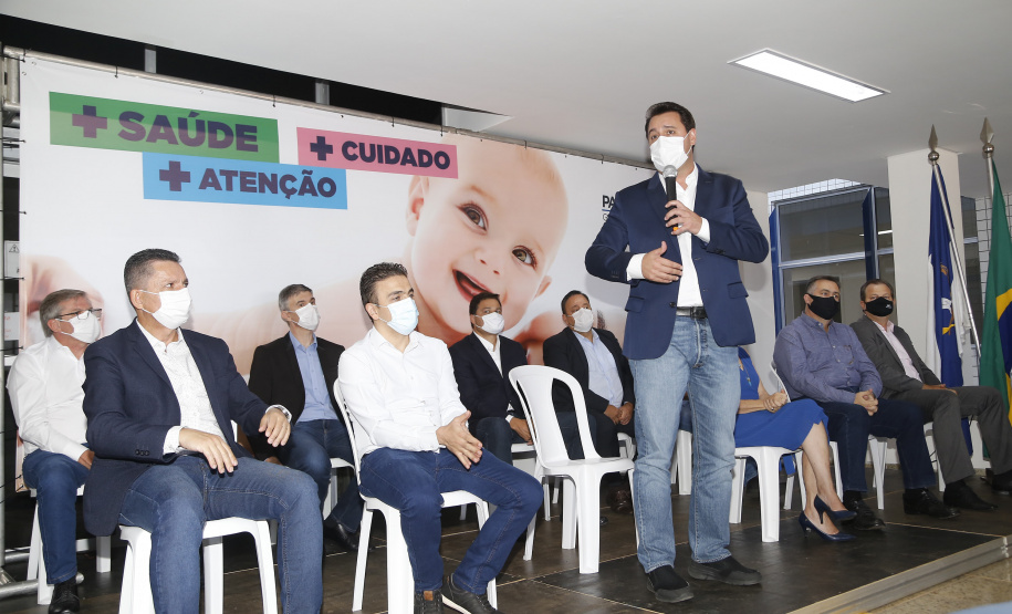 O governador Carlos Massa Ratinho participou nesta segunda-feira (22) da cerimônia de entrega da ampliação de nova ala  do Hospital Universitário de Ponta Grossa.  -  Ponta Grossa, 22/02/20221  -  Foto: Gilson Abreu/AEN