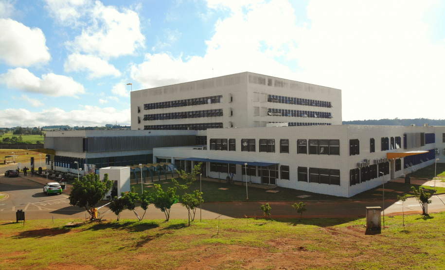 O governador Carlos Massa Ratinho participou nesta segunda-feira (22) da cerimônia de entrega da ampliação de nova ala  do Hospital Universitário de Ponta Grossa.  -  Ponta Grossa, 22/02/20221  -  Foto: Gilson Abreu/AEN