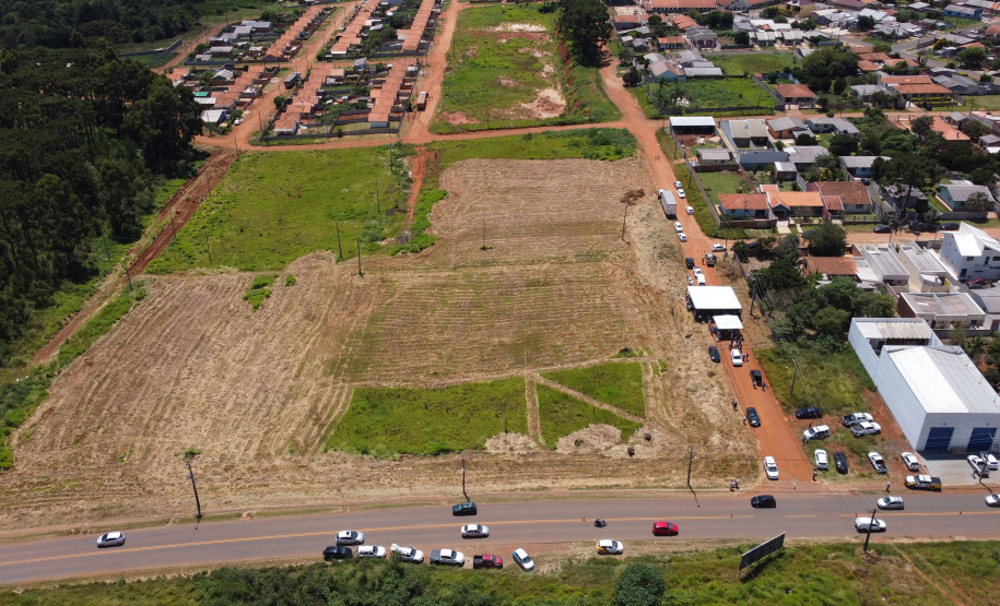 O governador Carlos Massa Ratinho Junior autorizou nesta segunda-feira (22) a ordem de serviço para a construção de um Condomínio do Idoso em Ponta Grossa, nos Campos Gerais.  -  Ponta Grossa, 22/02/2021  -  Foto: Jonathan Campos/AEN