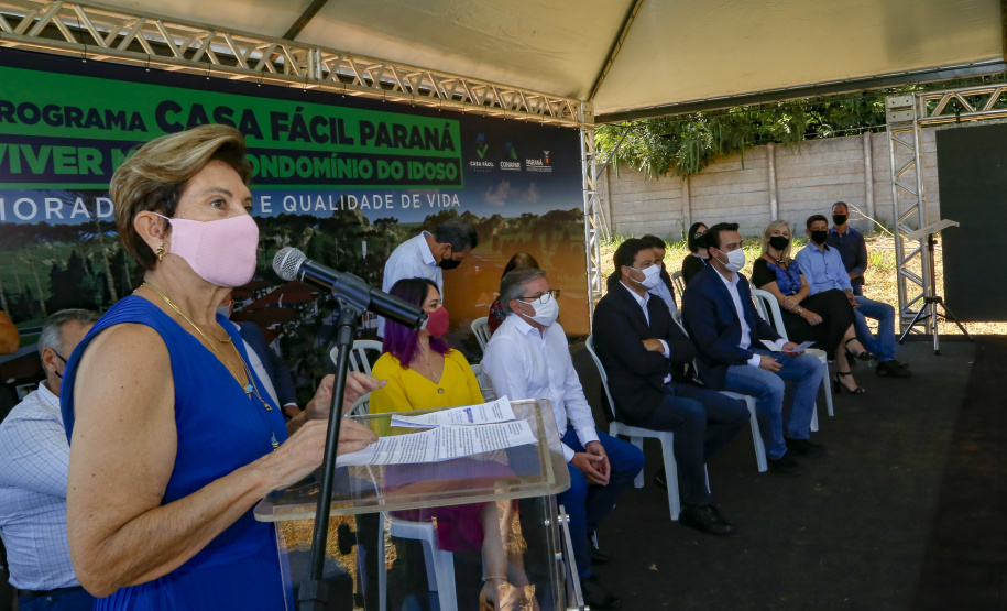 O governador Carlos Massa Ratinho Junior autorizou nesta segunda-feira (22) a ordem de serviço para a construção de um Condomínio do Idoso em Ponta Grossa, nos Campos Gerais. - Ponta Grossa, 22/02/2021  -  Foto: Gilson Abreu/AEN
