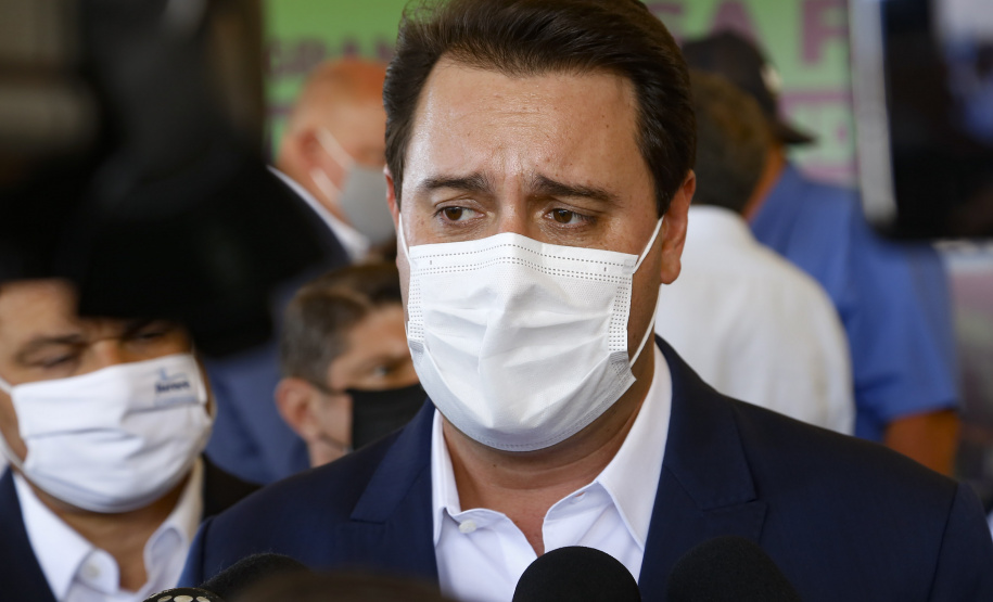 O governador Carlos Massa Ratinho Junior autorizou nesta segunda-feira (22) a ordem de serviço para a construção de um Condomínio do Idoso em Ponta Grossa, nos Campos Gerais. - Ponta Grossa, 22/02/2021  -  Foto: Gilson Abreu/AEN