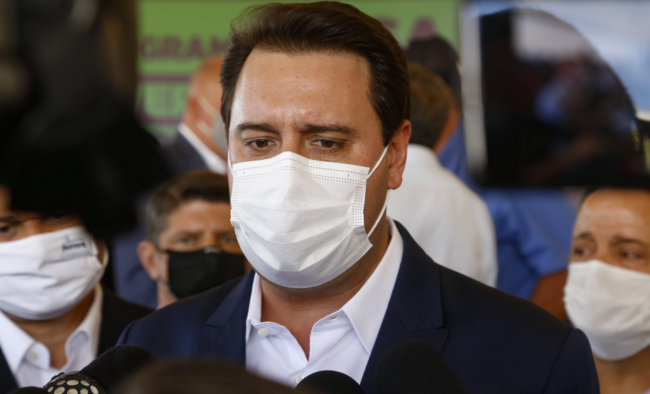 O governador Carlos Massa Ratinho Junior autorizou nesta segunda-feira (22) a ordem de serviço para a construção de um Condomínio do Idoso em Ponta Grossa, nos Campos Gerais. - Ponta Grossa, 22/02/2021  -  Foto: Gilson Abreu/AEN