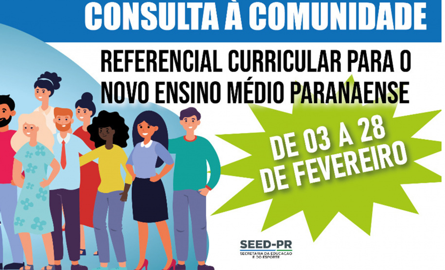 Novo Ensino Médio tem consulta à comunidade até o dia 28  -  Foto/Arte: SEED