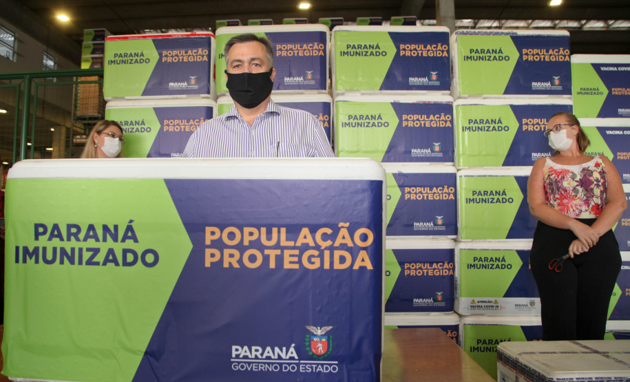 Governo do Paraná Recebe Mais 102.500 Deses da Vacina do Covid-19. Foto: Ari Dias/AEN