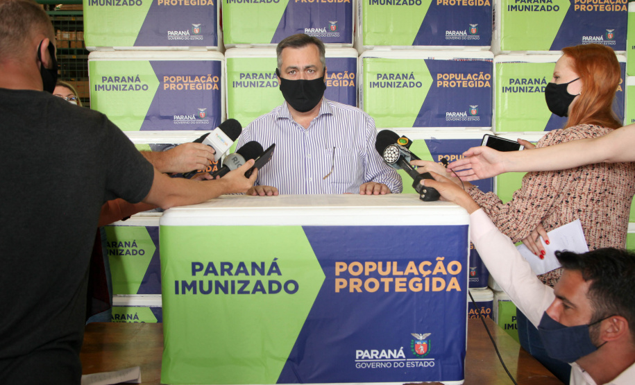 Governo do Paraná Recebe Mais 102.500 Deses da Vacina do Covid-19. Foto: Ari Dias/AEN