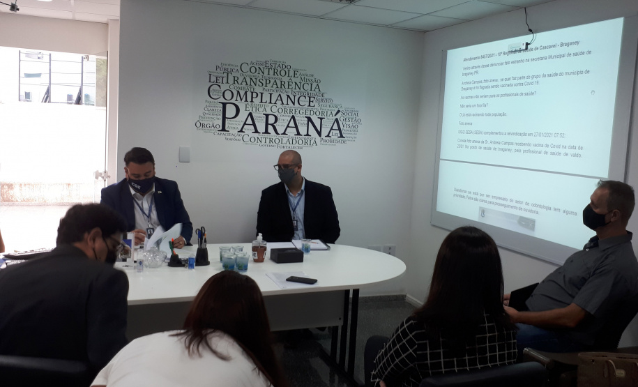 Órgãos se unem para combater fura-filas da prioridade de vacinação. A lista de denúncias de fura-filas que chegaram à Controladoria-Geral do Estado (CGE) é grande, já passa de 500 registros no Paraná, e desafia órgãos de controle. - Curitiba, 25/02/2021 - Foto: Divulgação CGE