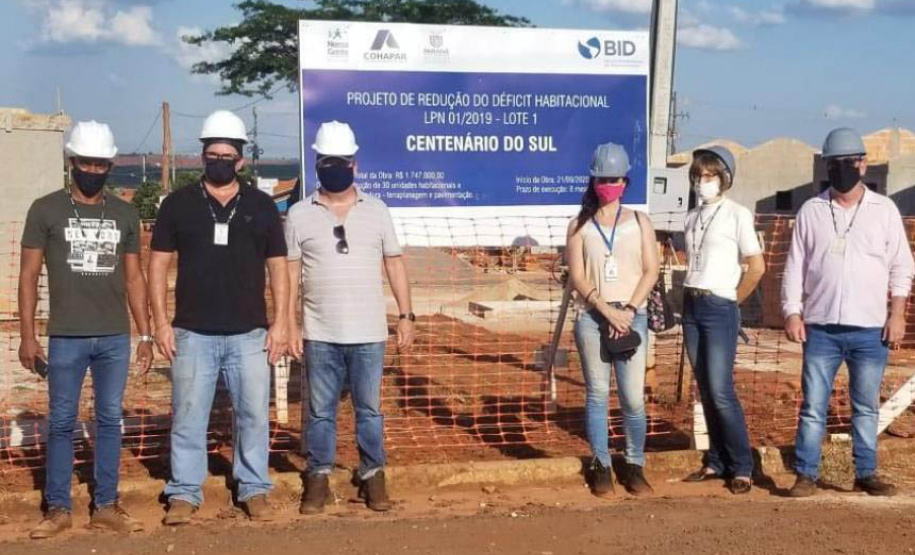 Cohapar obras Centenário do Sul  -  Foto: Divulgação Cohapar