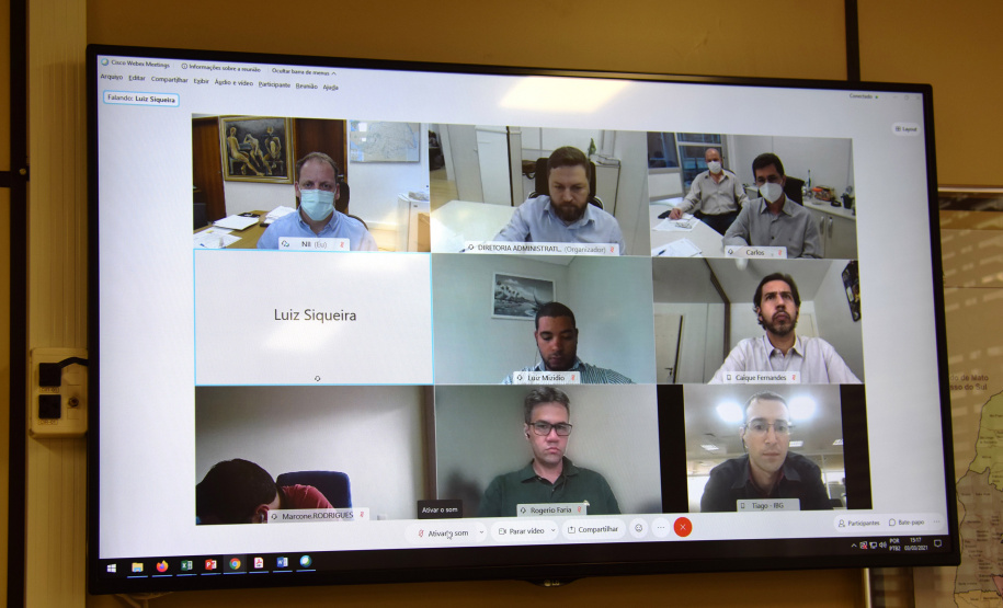 A Secretaria de Estado da Saúde (Sesa) realizou uma reunião nesta quarta-feira (3) com fornecedores de oxigênio para reafirmar o compromisso no abastecimento no Estado. No Paraná não houve nenhuma desabastecimento de oxigênio -   Curitiba, 03/02/2021  -  foto: Amércio Antonio/SESA