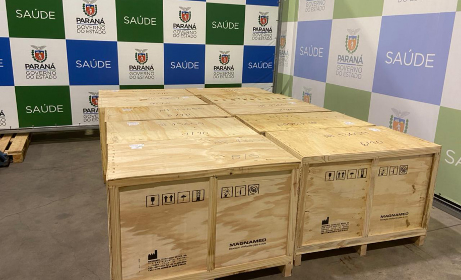 A Klabin, maior produtora e exportadora de papéis do Brasil, doou mais 15 respiradores com monitores para a Secretaria de Estado da Saúde. - Curitiba, 07/03/2021 - Foto: Divulgação SESA-PR