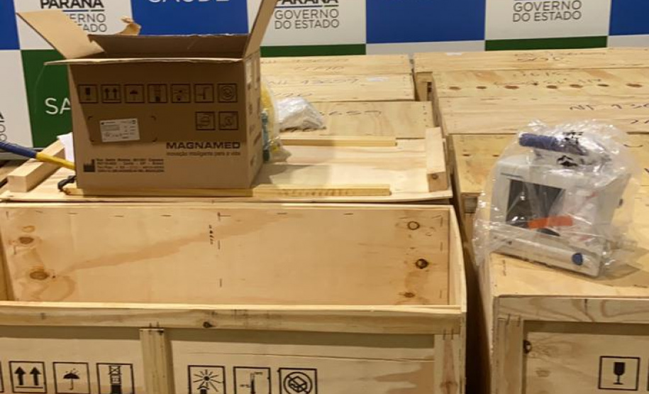 A Klabin, maior produtora e exportadora de papéis do Brasil, doou mais 15 respiradores com monitores para a Secretaria de Estado da Saúde. - Curitiba, 07/03/2021 - Foto: Divulgação SESA-PR