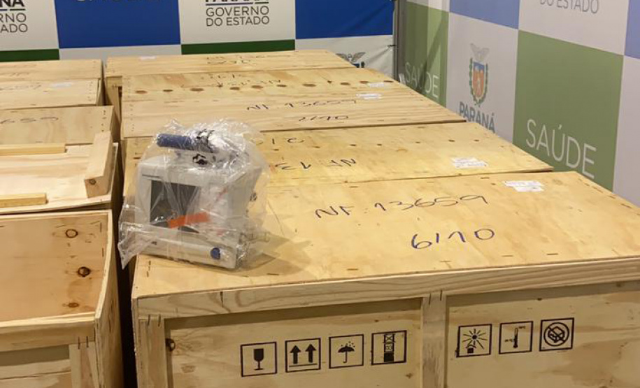 A Klabin, maior produtora e exportadora de papéis do Brasil, doou mais 15 respiradores com monitores para a Secretaria de Estado da Saúde. - Curitiba, 07/03/2021 - Foto: Divulgação SESA-PR