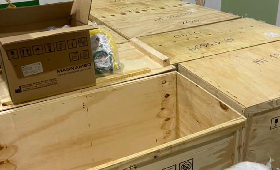 A Klabin, maior produtora e exportadora de papéis do Brasil, doou mais 15 respiradores com monitores para a Secretaria de Estado da Saúde. - Curitiba, 07/03/2021 - Foto: Divulgação SESA-PR