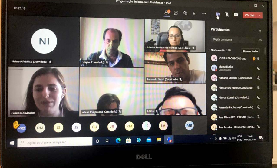 O Instituto Água e Terra (IAT) promove nestas segunda e terça-feira (8 e 9) cursos de capacitação para operação do Sistema de Gestão Ambiental (SGA) e Sistema de Informação para Gestão Ambiental e de Recursos Hídricos (SIGARH) aos novos servidores. A capacitação é online. Foto:IAT