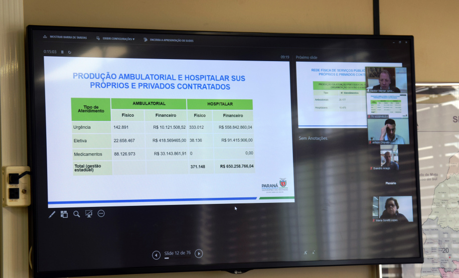 O secretário de Estado da Saúde, Beto Preto, apresentou aos deputados estaduais o Relatório Detalhado do Quadrimestre Anterior (RDQA) do 3º Quadrimestre de 2020, nesta terça-feira (9). A audiência pública é realizada pela Comissão de Saúde Pública da Assembleia Legislativa, ocorreu no Plenário da casa parlamentar com transmissão pela internet. - Curitiba, 09/03/2021  -  Foto: Américo Antonio/SESA-PR