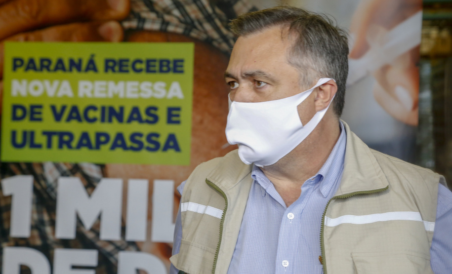 Paraná distribui novo lote e começa a vacinar idosos com mais de 75 anos.
Foto Gilson Abreu/AEN
