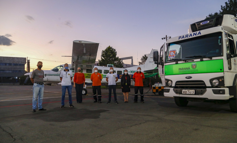 Paraná distribui novo lote e começa a vacinar idosos com mais de 75 anos.
Foto Gilson Abreu/AEN