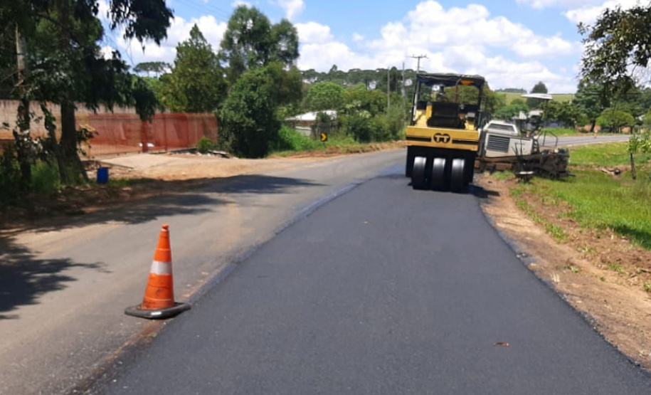 O Departamento de Estradas de Rodagem do Paraná (DER/PR) está realizando melhorias na PRC-487, trecho estadual da Estrada Boiadeira, e na PR-522, rodovias que ligam o município de Ivaí à BR-373, na região dos Campos Gerais. - Curitiba, 11/03/2021 - Foto_ Divulgação DER-PR