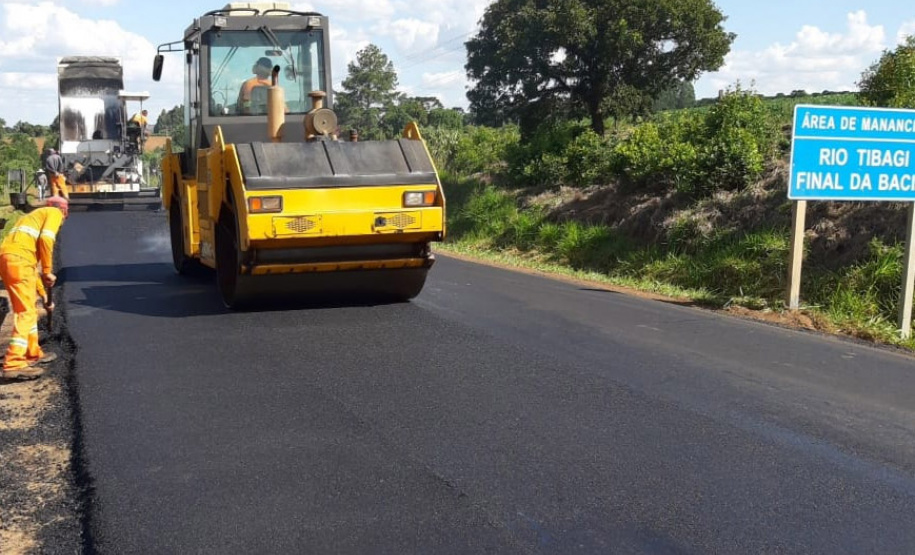 O Departamento de Estradas de Rodagem do Paraná (DER/PR) está realizando melhorias na PRC-487, trecho estadual da Estrada Boiadeira, e na PR-522, rodovias que ligam o município de Ivaí à BR-373, na região dos Campos Gerais. - Curitiba, 11/03/2021 - Foto_ Divulgação DER-PR