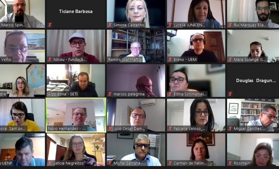 lançamento da chamada Pró-Extensão no valor de R$ 1,5 milhão. - Curitiba, 15/03/2021 - Foto: Divulgação Fundação Araucária