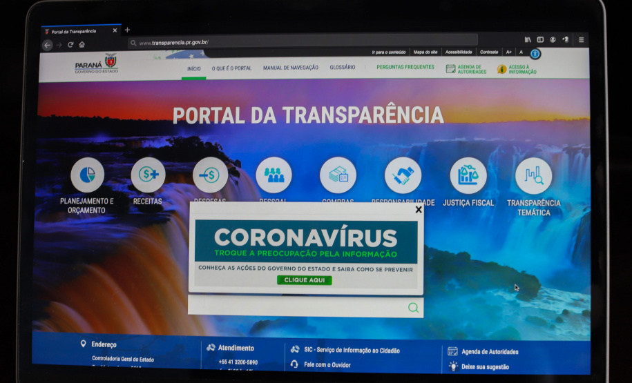 Portal Transparencia - Foto: Geraldo Bubniak/AEN