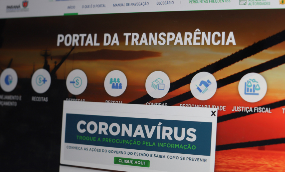 Portal Transparencia - Foto: Geraldo Bubniak/AEN