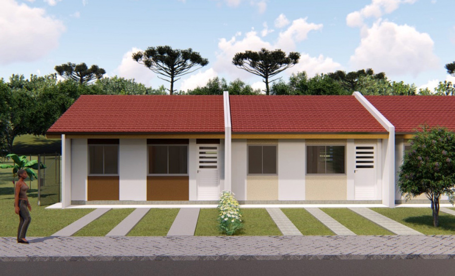 Famílias que estão em busca de adquirir uma casa própria na Lapa têm o fim desta quarta-feira (17) para participar do processo de seleção das primeiras 118 unidades do Residencial Parque dos Tropeiros. A seleção será realizada com famílias com renda mensal a partir de R$ 1.700, que devem se inscrever pelo site da Cohapar: cohapar.pr.gov.br/cadastro. (Imagem: Cohapar)