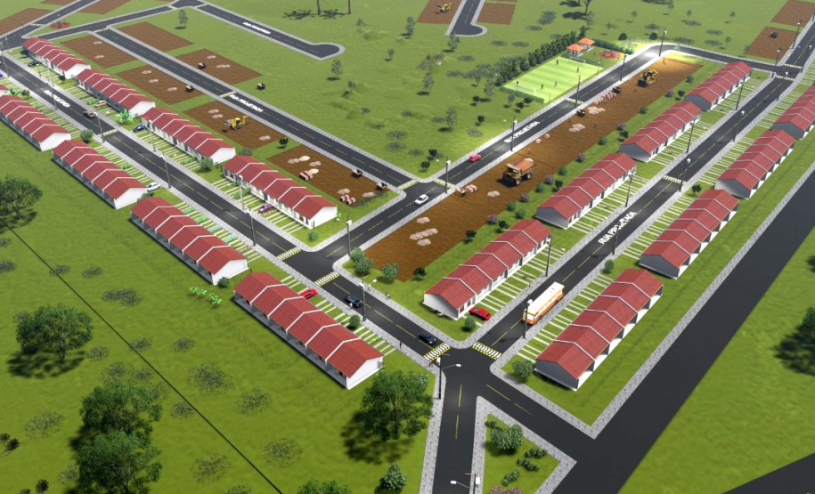 Famílias que estão em busca de adquirir uma casa própria na Lapa têm o fim desta quarta-feira (17) para participar do processo de seleção das primeiras 118 unidades do Residencial Parque dos Tropeiros. A seleção será realizada com famílias com renda mensal a partir de R$ 1.700, que devem se inscrever pelo site da Cohapar: cohapar.pr.gov.br/cadastro. (Imagem: Cohapar)