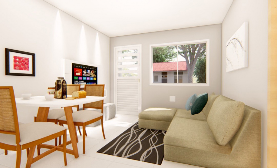 Famílias que estão em busca de adquirir uma casa própria na Lapa têm o fim desta quarta-feira (17) para participar do processo de seleção das primeiras 118 unidades do Residencial Parque dos Tropeiros. A seleção será realizada com famílias com renda mensal a partir de R$ 1.700, que devem se inscrever pelo site da Cohapar: cohapar.pr.gov.br/cadastro. (Imagem: Cohapar)