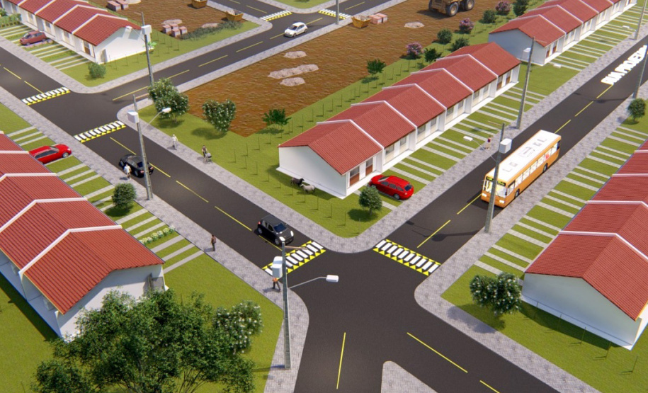 Famílias que estão em busca de adquirir uma casa própria na Lapa têm o fim desta quarta-feira (17) para participar do processo de seleção das primeiras 118 unidades do Residencial Parque dos Tropeiros. A seleção será realizada com famílias com renda mensal a partir de R$ 1.700, que devem se inscrever pelo site da Cohapar: cohapar.pr.gov.br/cadastro. (Imagem: Cohapar)