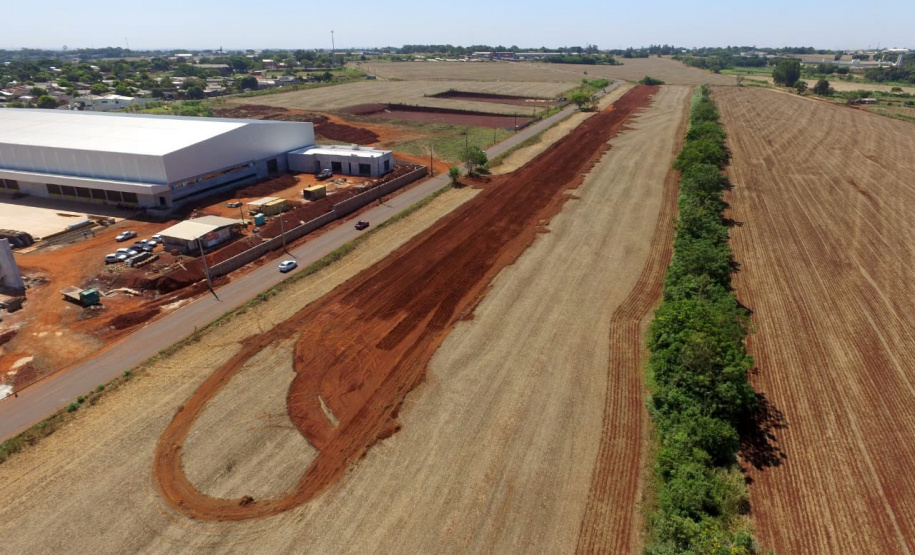 Obras da Perimetral Leste de Foz do Iguaçu avançam em três pontos do projeto. Foto:DER