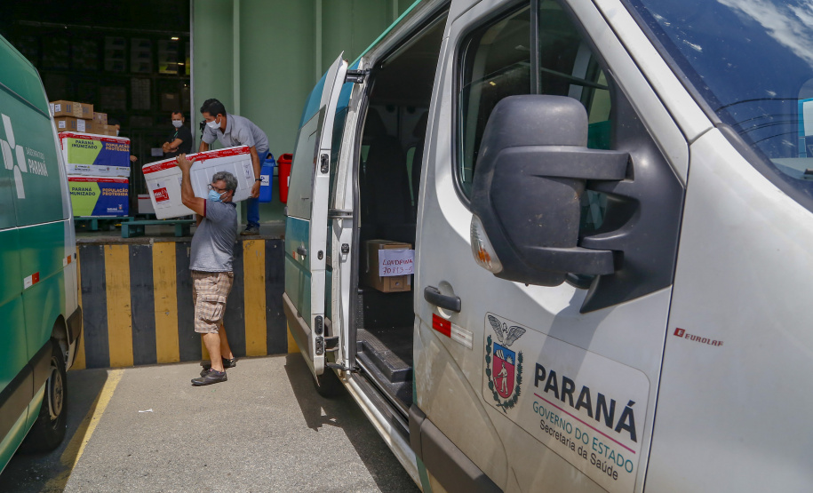 18.03.2021 - Disttribição de vacinas para o interior do estado.
Foto: Gilson Abreu/AEN