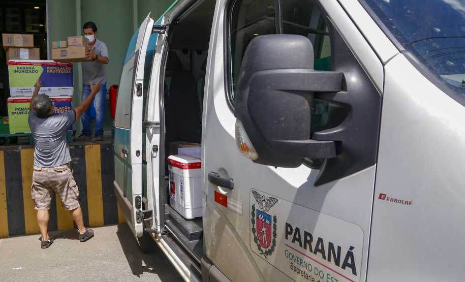 18.03.2021 - Disttribição de vacinas para o interior do estado.
Foto: Gilson Abreu/AEN