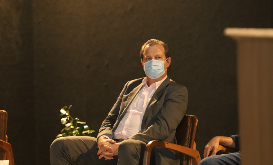 Vale do Genoma O Governo do Paraná lanca o Vale do Genoma, um polo de startups voltado para saúde e genética. Pioneiro no Brasil e no mundo, o projeto será instalado em Guarapuava, no Centro-Sul do Estado. Na foto, superintendente de Ciência, Tecnologia e Ensino Superior do Paraná, Aldo Bona. 18/03/21 - Foto: Geraldo Bubniak/AEN