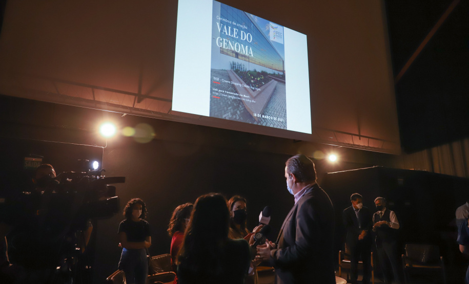 Vale do Genoma O Governo do Paraná lanca o Vale do Genoma, um polo de startups voltado para saúde e genética. Pioneiro no Brasil e no mundo, o projeto será instalado em Guarapuava, no Centro-Sul do Estado. 18/03/21 - Foto: Geraldo Bubniak/AEN