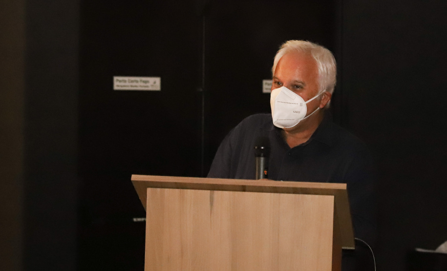 Vale do Genoma O Governo do Paraná lanca o Vale do Genoma, um polo de startups voltado para saúde e genética. Pioneiro no Brasil e no mundo, o projeto será instalado em Guarapuava, no Centro-Sul do Estado. Na foto o prefeito de Guarapuava, Celso Goes. 18/03/21 - Foto: Geraldo Bubniak/AEN