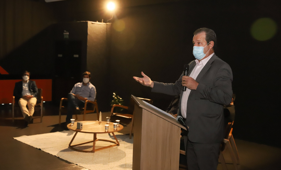 Vale do Genoma O Governo do Paraná lanca o Vale do Genoma, um polo de startups voltado para saúde e genética. Pioneiro no Brasil e no mundo, o projeto será instalado em Guarapuava, no Centro-Sul do Estado. Na foto, superintendente de Ciência, Tecnologia e Ensino Superior do Paraná, Aldo Bona. 18/03/21 - Foto: Geraldo Bubniak/AEN