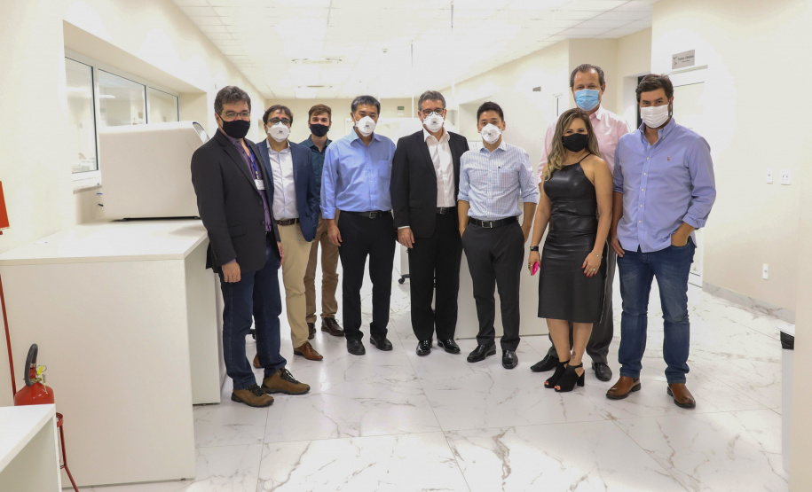 Vale do Genoma O Governo do Paraná lanca o Vale do Genoma, um polo de startups voltado para saúde e genética. Pioneiro no Brasil e no mundo, o projeto será instalado em Guarapuava, no Centro-Sul do Estado. Visita ao IPEC - Instituto para Pesquisa do Cancer. 18/03/21 - Foto: Geraldo Bubniak/AEN