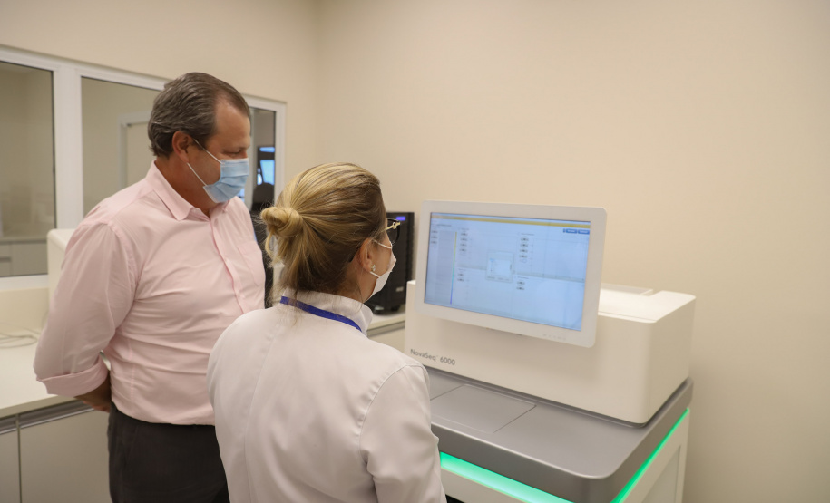 Vale do Genoma O Governo do Paraná lanca o Vale do Genoma, um polo de startups voltado para saúde e genética. Pioneiro no Brasil e no mundo, o projeto será instalado em Guarapuava, no Centro-Sul do Estado. Visita ao IPEC - Instituto para Pesquisa do Cancer. 18/03/21 - Foto: Geraldo Bubniak/AEN