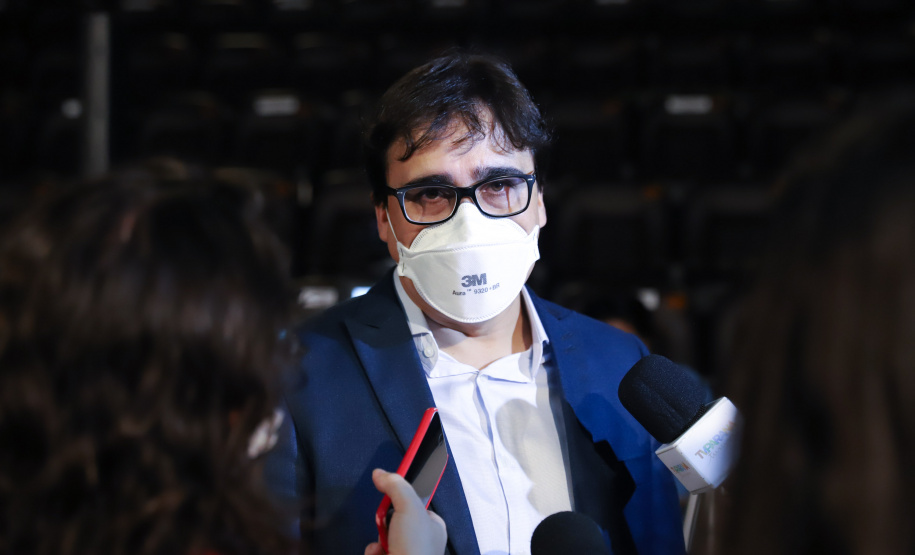 Vale do Genoma O Governo do Paraná lanca o Vale do Genoma, um polo de startups voltado para saúde e genética. Pioneiro no Brasil e no mundo, o projeto será instalado em Guarapuava, no Centro-Sul do Estado. Na foto, médico David Livingstone Figueiredo, presidente do Ipec e coordenador do curso de Medicina da Unicentro. 18/03/21 - Foto: Geraldo Bubniak/AEN