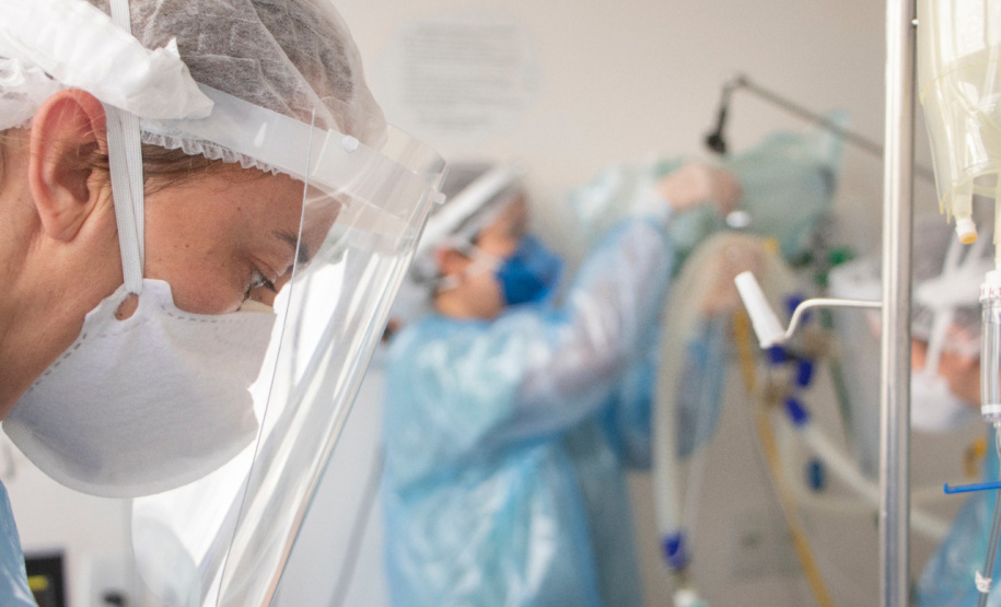 20 novos leitos de UTI Covid ativados no Hospital Universitário de Ponta Grossa - Curitiba, 20/03/2021 - Foto: Aline Jasper (UEPG)