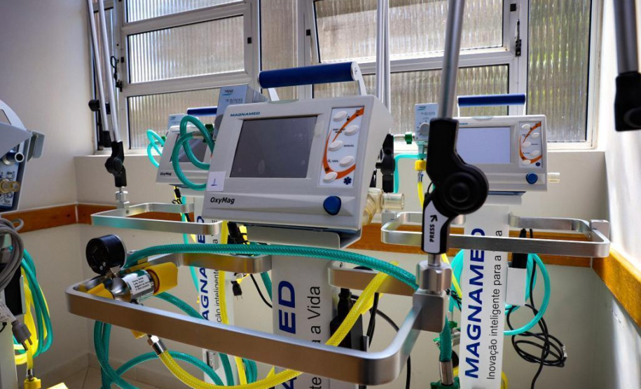 Parceria entre Governo e Klabin garante mais 5 leitos de UTI em Telêmaco Borba.Foto: Rafael Chuí