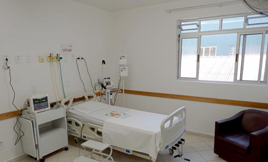 Parceria entre Governo e Klabin garante mais 5 leitos de UTI em Telêmaco Borba.Foto: Divulgação IDF