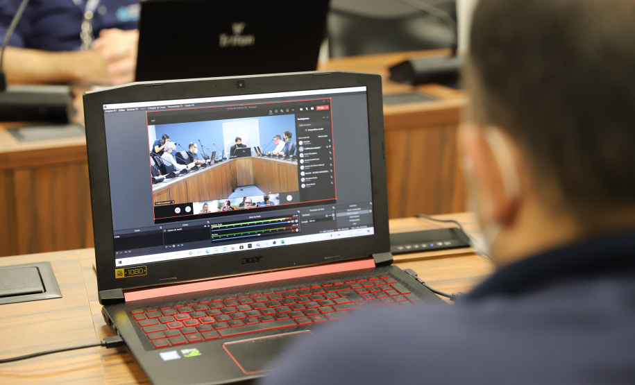 As reuniões do Conselho de Autoridade Portuária do Porto de Paranaguá foram retomadas neste mês de março. O órgão consultivo é formado por representantes do poder público, classe trabalhadora e empresarial. -  Paranaguá, 22/03/2021  -  Foto: Claudio Neves/Portos do Paraná