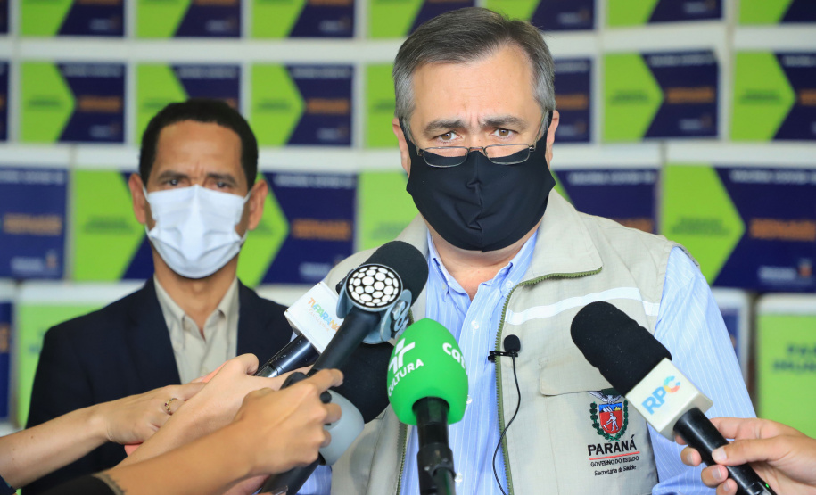 Distribuição de vacinas para as 22 Regionais de Saúde do Estado. Na foto, o secretário da Saúde Beto Preto - Curitiba, 22/03/2021 - Foto: José Fernando Ogura/AEN
