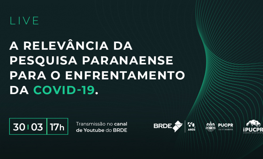 PUCPR e BRDE divulgam os avanços das pesquisas para o enfrentamento da Covid-19  -  Foto/Arte: Divulgação BRDE